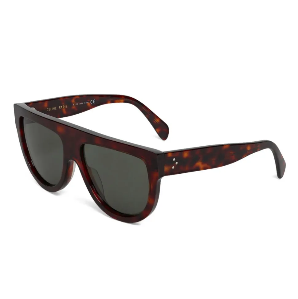 Céline - Aviator Sunglasses in Acetate - Red Havana - Sunglasses - Céline Eyewear - Avvenice