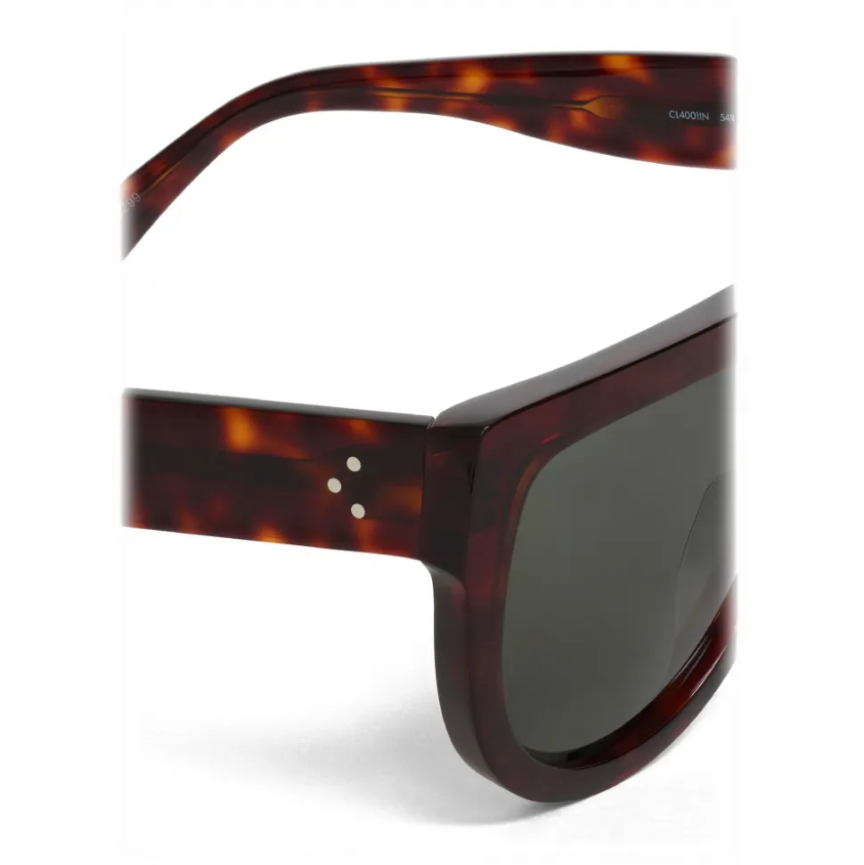 Céline - Aviator Sunglasses in Acetate - Red Havana - Sunglasses - Céline Eyewear - Avvenice