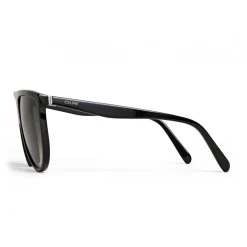 Céline - Aviator Sunglasses in Acetate - Black Slim - Sunglasses - Céline Eyewear - Avvenice