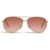 Céline - Aviator Sunglasses in Metal 02 - Gold Pink - Sunglasses - Céline Eyewear - Avvenice