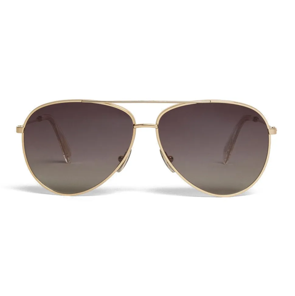 Céline - Aviator Sunglasses in Metal 01 - Gold Polarized - Sunglasses - Céline Eyewear - Avvenice