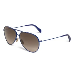 Céline - Aviator Sunglasses in Metal 01 - Blue Gradient Brown - Sunglasses - Céline Eyewear - Avvenice