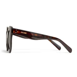 Céline - Aviator Sunglasses in Acetate - Classic Dark Havana - Sunglasses - Céline Eyewear - Avvenice