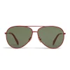 Céline - Aviator Sunglasses in Metal 01 - Red Green - Sunglasses - Céline Eyewear - Avvenice