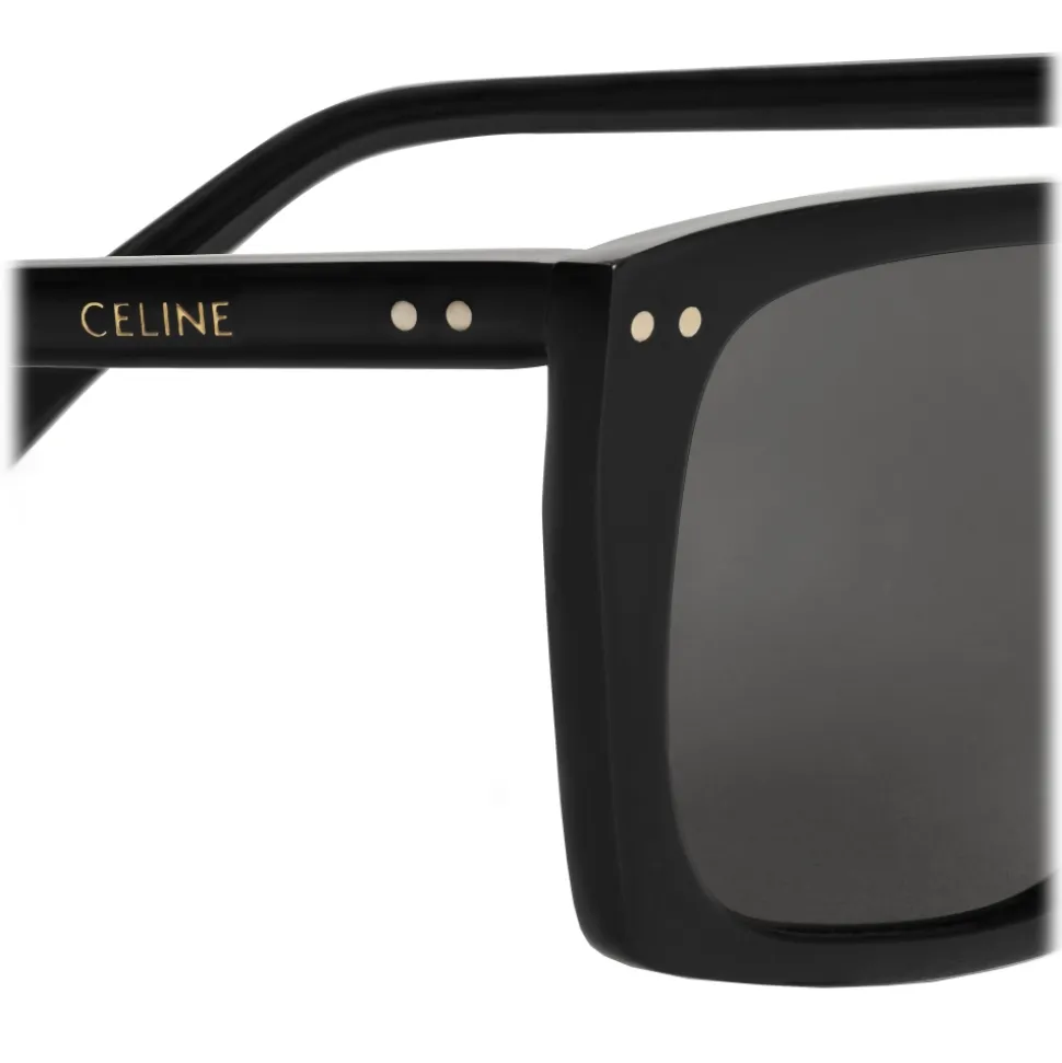 Céline - Black Frame 19 Sunglasses in Acetate - Black - Sunglasses - Céline Eyewear - Avvenice
