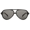 Céline - Black Frame 17 Sunglasses in Acetate with Polarized Lenses - Black - Sunglasses - Céline Eyewear - Avvenice