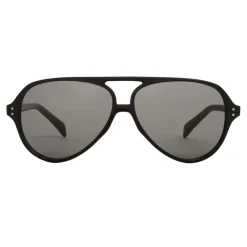 Céline - Black Frame 17 Sunglasses in Acetate with Polarized Lenses - Black - Sunglasses - Céline Eyewear - Avvenice