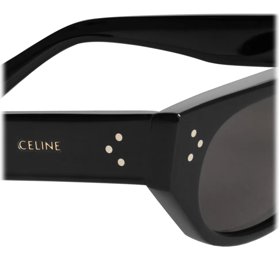 Céline - Black Frame 16 Sunglasses in Acetate - Black - Sunglasses - Céline Eyewear - Avvenice