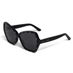 Céline - Butterfly Sunglasses in Acetate and Crystals - Black - Sunglasses - Céline Eyewear - Avvenice