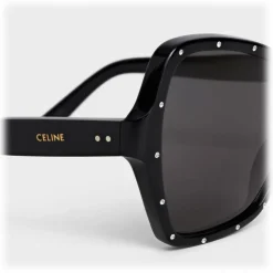 Céline - Butterfly Sunglasses in Acetate and Crystals - Black - Sunglasses - Céline Eyewear - Avvenice