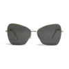 Céline - Butterfly Sunglasses in Metal - Gold Smoke - Sunglasses - Céline Eyewear - Avvenice