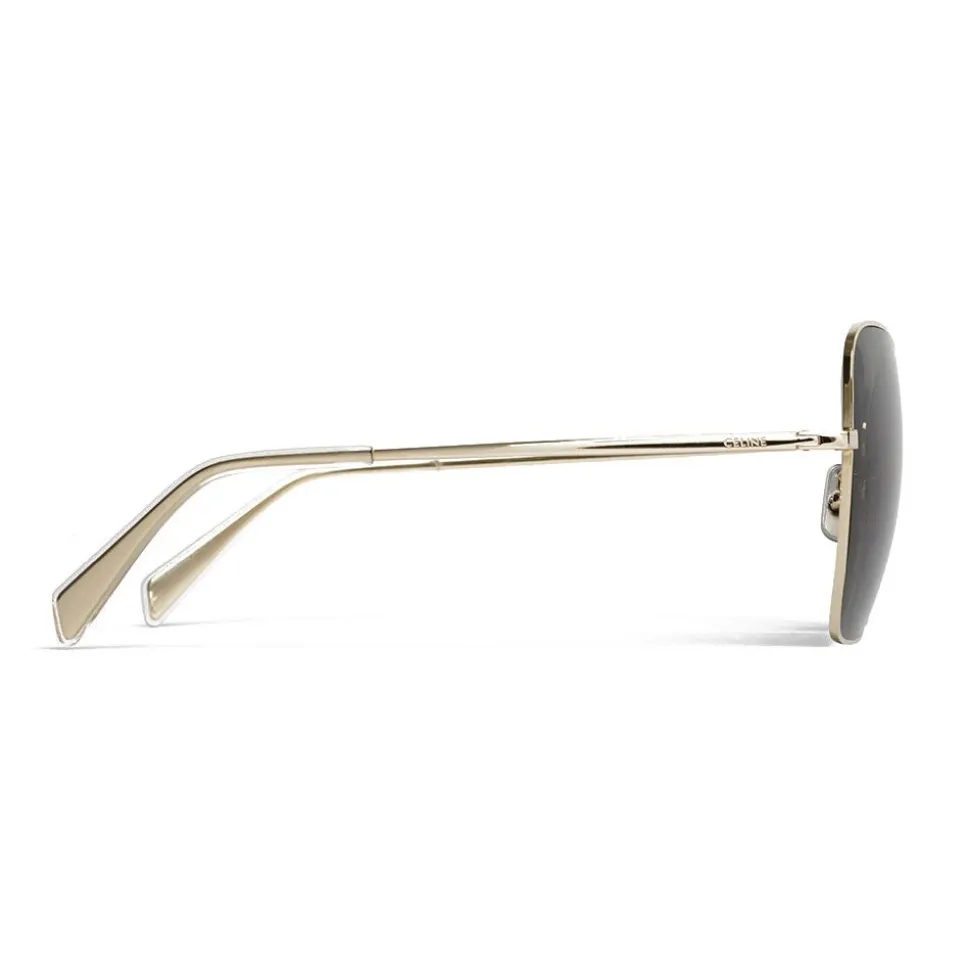 Céline - Butterfly Sunglasses in Metal - Gold Smoke - Sunglasses - Céline Eyewear - Avvenice