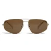 Céline - Butterfly Sunglasses in Metal 05 - Gold Brown - Sunglasses - Céline Eyewear - Avvenice