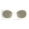Céline - Butterfly Sunglasses in Acetate - White - Sunglasses - Céline Eyewear - Avvenice