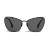 Céline - Butterfly Sunglasses in Metal - Black - Sunglasses - Céline Eyewear - Avvenice