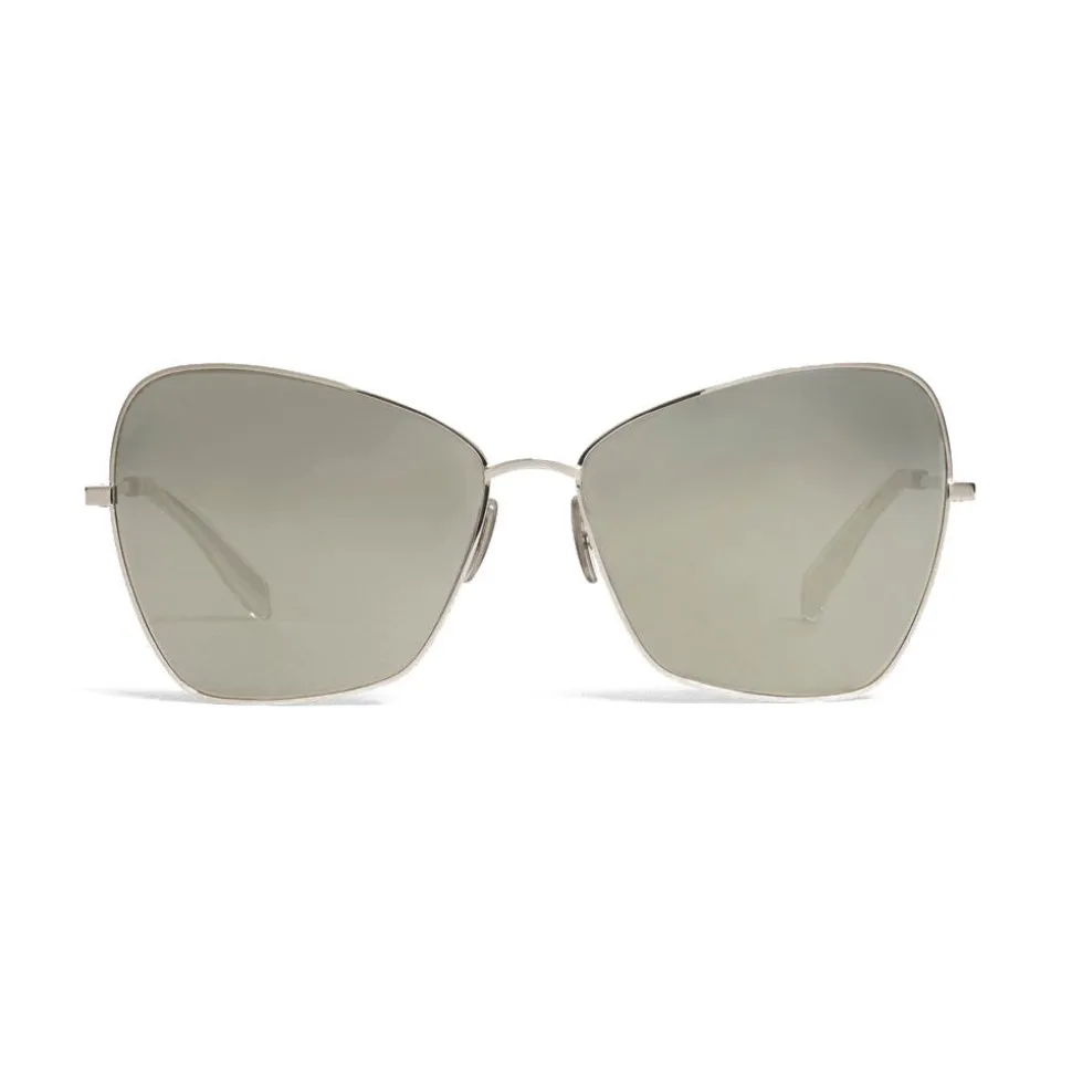 Céline - Butterfly Sunglasses in Metal - Silver - Sunglasses - Céline Eyewear - Avvenice