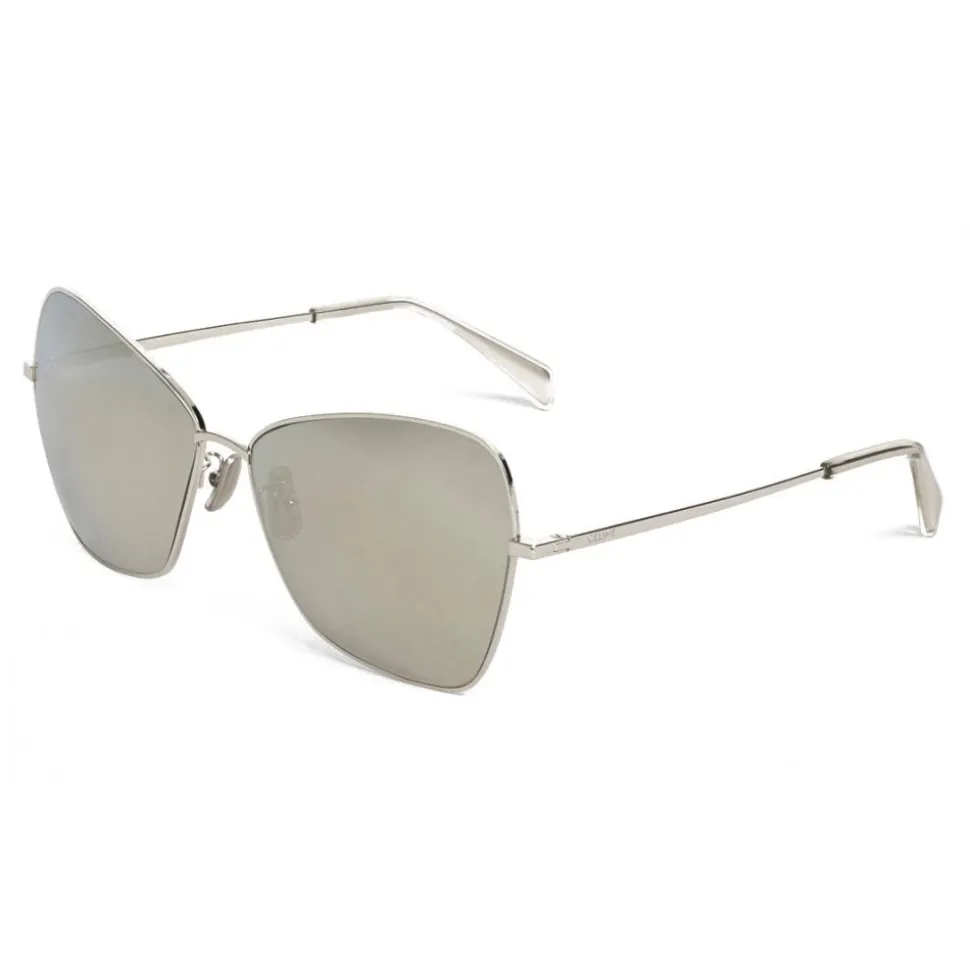 Céline - Butterfly Sunglasses in Metal - Silver - Sunglasses - Céline Eyewear - Avvenice