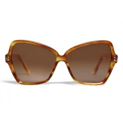 Céline - Butterfly Sunglasses in Acetate - Striped Havana - Sunglasses - Céline Eyewear - Avvenice