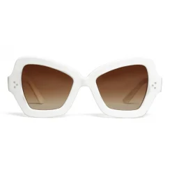 Céline - Butterfly Sunglasses in Acetate - Optic White - Sunglasses - Céline Eyewear - Avvenice