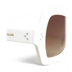 Céline - Butterfly Sunglasses in Acetate - Optic White - Sunglasses - Céline Eyewear - Avvenice
