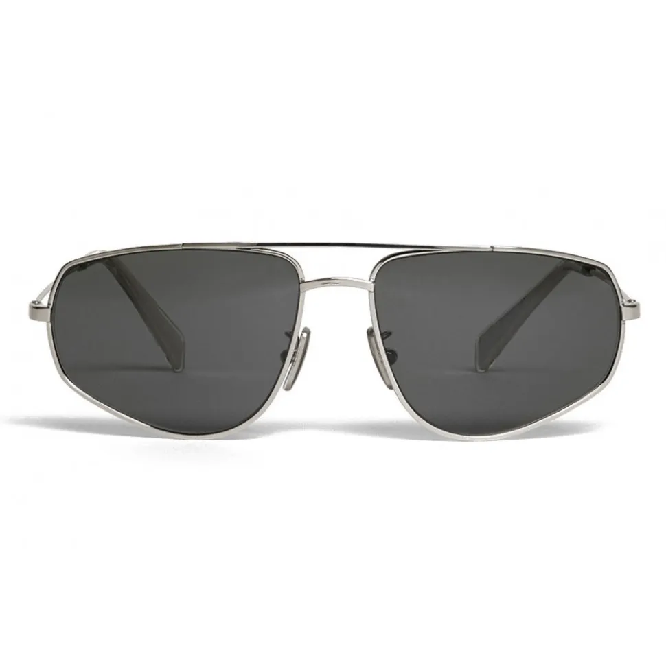 Céline - Butterfly Sunglasses in Metal 05 - Silver - Sunglasses - Céline Eyewear - Avvenice