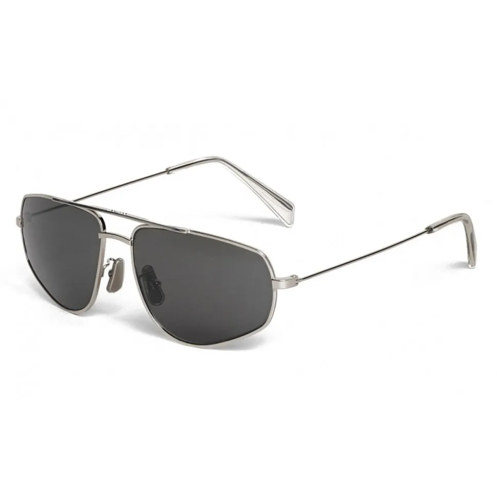 Céline - Butterfly Sunglasses in Metal 05 - Silver - Sunglasses - Céline Eyewear - Avvenice