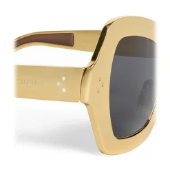 Céline - Butterfly Sunglasses in Galvanized Aluminium - Gold - Sunglasses - Céline Eyewear - Avvenice