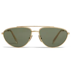 Céline - Butterfly Sunglasses in Metal 04 - Gold Green - Sunglasses - Céline Eyewear - Avvenice