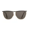 Céline - Cat Eye Sunglasses in Metal 08 X Andy  - Black Gold Smoke - Sunglasses - Céline Eyewear - Avvenice