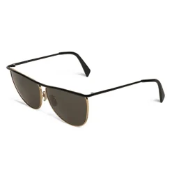 Céline - Cat Eye Sunglasses in Metal 08 X Andy  - Black Gold Smoke - Sunglasses - Céline Eyewear - Avvenice
