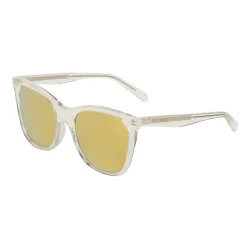 Céline - Cat Eye Sunglasses in Acetate with Mirror Lenses - Crystal - Sunglasses - Céline Eyewear - Avvenice