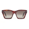 Céline - Cat Eye Sunglasses in Acetate with Polarized Lenses - Dark Havana - Sunglasses - Céline Eyewear - Avvenice