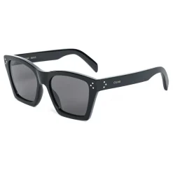 Céline - Cat Eye Sunglasses in Acetate with Polarized Lenses - Black - Sunglasses - Céline Eyewear - Avvenice