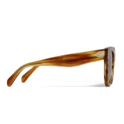 Céline - Classic Cat Eye Sunglasses in Acetate - Striped Havana - Sunglasses - Céline Eyewear - Avvenice