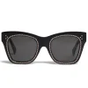 Céline - Classic Cat Eye Sunglasses in Acetate with Crystals - Black - Sunglasses - Céline Eyewear - Avvenice