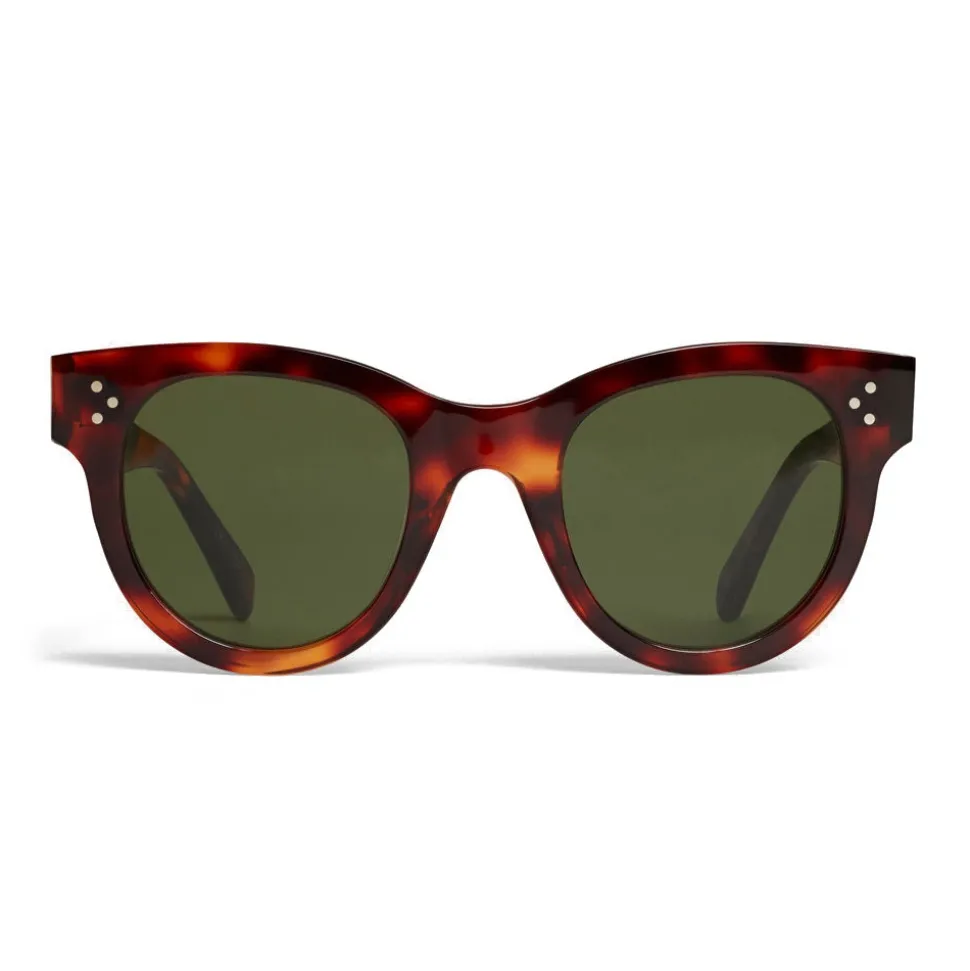 Céline - Classic Cat Eye Sunglasses in Acetate - Dark Havana - Sunglasses - Céline Eyewear - Avvenice