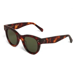Céline - Classic Cat Eye Sunglasses in Acetate - Dark Havana - Sunglasses - Céline Eyewear - Avvenice