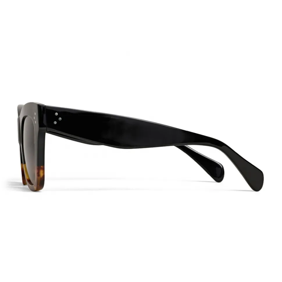 Céline - Classic Cat Eye Sunglasses in Acetate - Black Havana - Sunglasses - Céline Eyewear - Avvenice