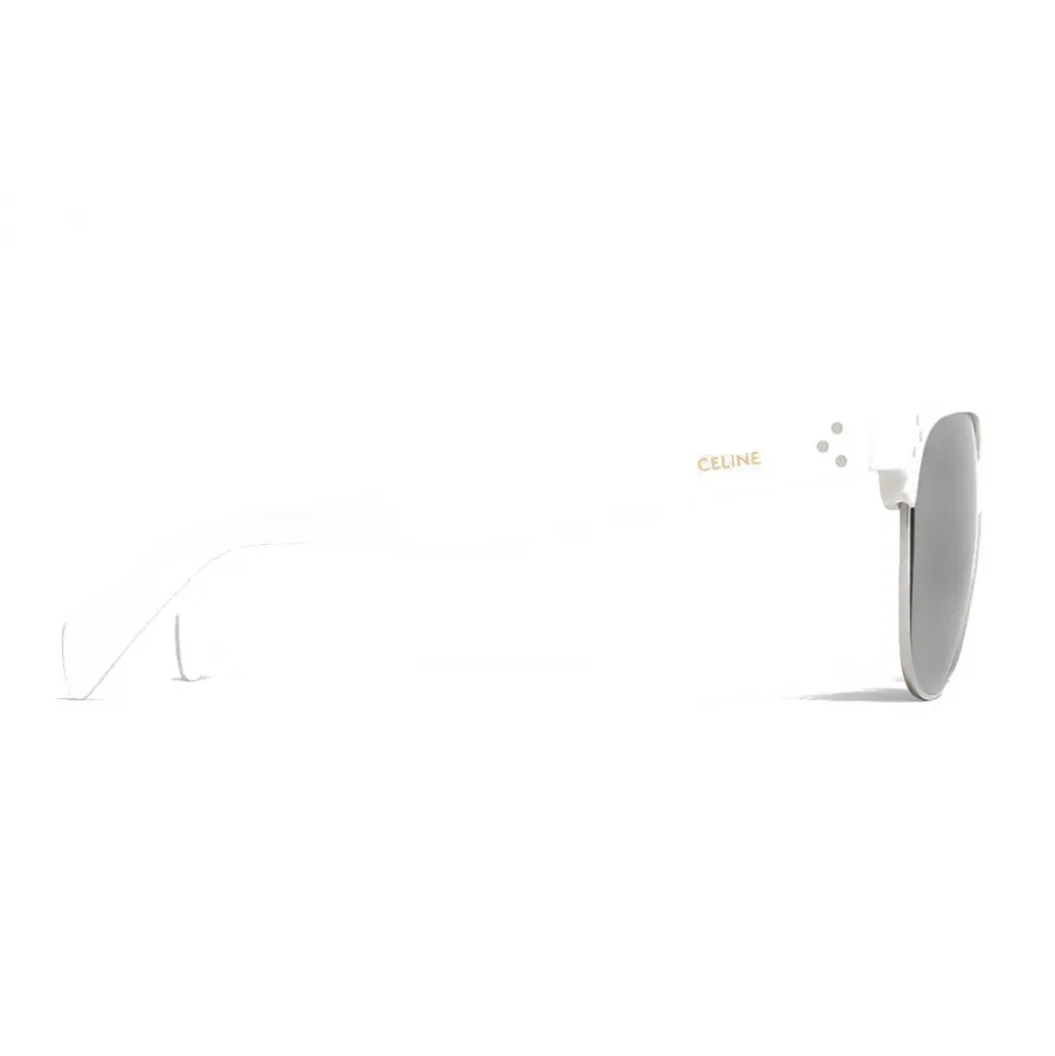 Céline - Classic Sunglasses 13 in Acetate - Optical White - Sunglasses - Céline Eyewear - Avvenice