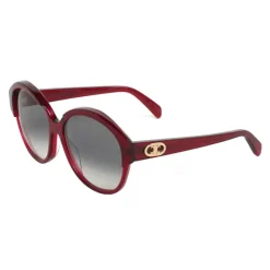 Céline - Maillon Triomphe 01 Sunglasses in Acetate - Transparent Burgundy - Sunglasses - Céline Eyewear - Avvenice