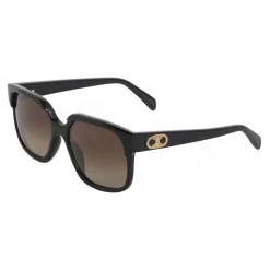 Céline - Maillon Triomphe 02 Sunglasses in Acetate - Black - Sunglasses - Céline Eyewear - Avvenice