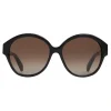 Céline - Maillon Triomphe 01 Sunglasses in Acetate - Black - Sunglasses - Céline Eyewear - Avvenice
