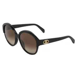 Céline - Maillon Triomphe 01 Sunglasses in Acetate - Black - Sunglasses - Céline Eyewear - Avvenice