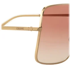 Céline - Metal Frame 09 Sunglasses in Metal - Gold Gradient Pink - Sunglasses - Céline Eyewear - Avvenice