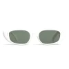 Céline - Oval Cay-Eye Sunglasses in Acetate - White - Sunglasses - Céline Eyewear - Avvenice