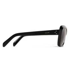 Céline - Oversize Sunglasses in Acetate - Black - Sunglasses - Céline Eyewear - Avvenice