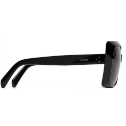 Céline - Oversize Sunglasses in Acetate - Black - Sunglasses - Céline Eyewear - Avvenice