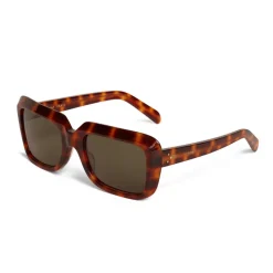 Céline - Oversize Sunglasses in Acetate - Leopard Havana - Sunglasses - Céline Eyewear - Avvenice
