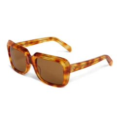 Céline - Oversize Sunglasses in Acetate - Honey Havana - Sunglasses - Céline Eyewear - Avvenice