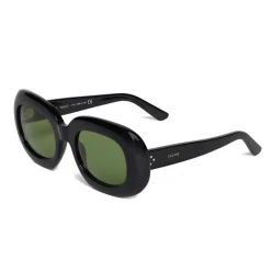 Céline - Oversized Oval Sunglasses in Acetate - Black - Sunglasses - Céline Eyewear - Avvenice